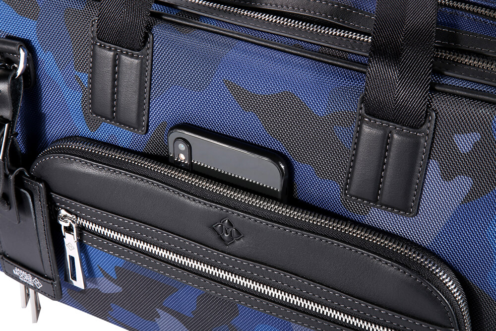 JMNY atlas travel bag blue camouflage
