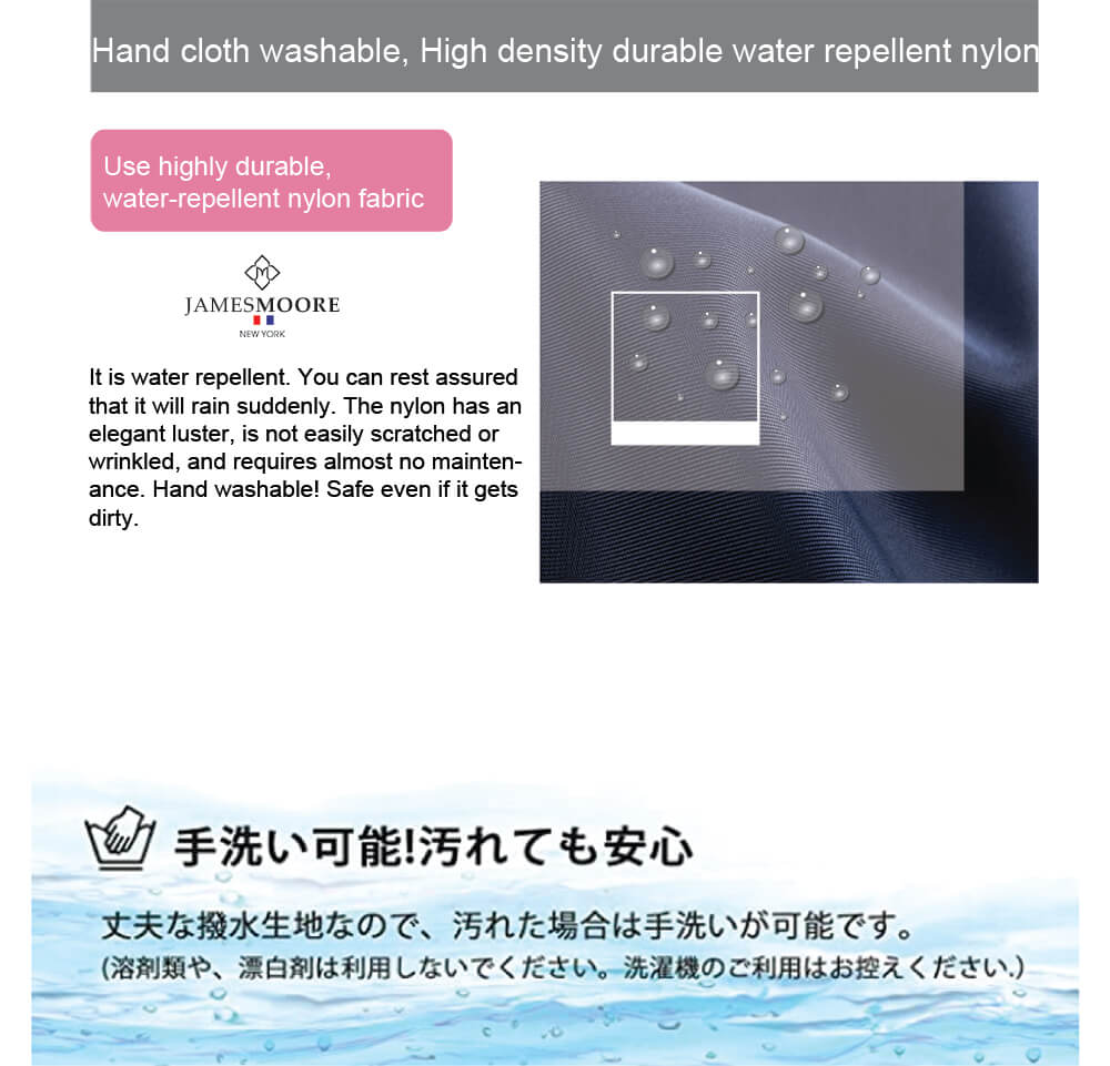 Kyoto Travel Tote Bag water repellent materials